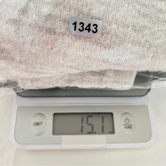 Soma SomaWKND Marshmallow Knit Hoodie Light Gray Fluffy Soft Cardigan Sweater XL - Picture 8 of 9